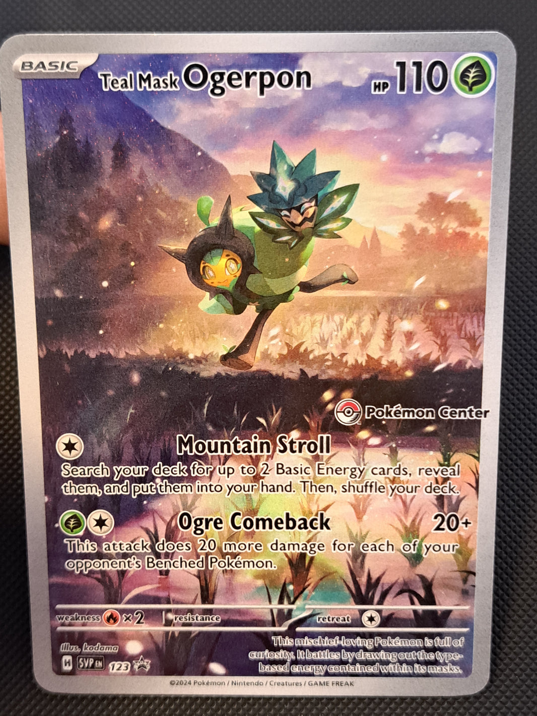Teal Mask Ogerpon - 123 (Pokemon Center Exclusive) - SV: Scarlet & Violet Promo Cards