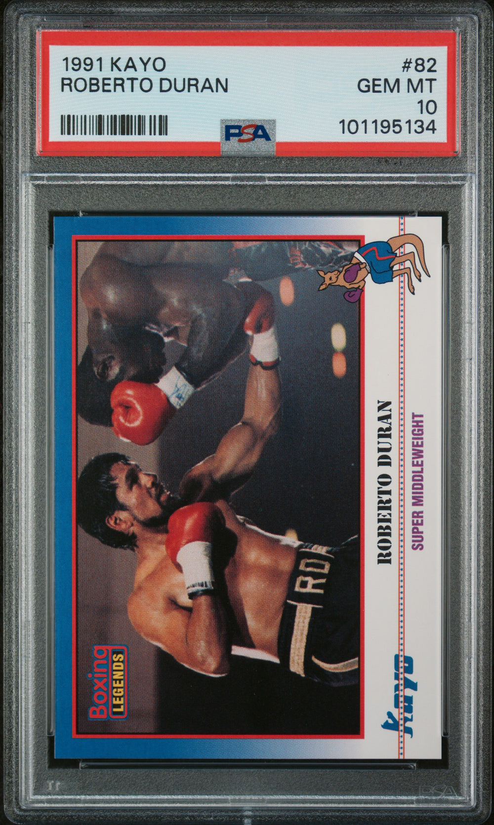 1991 Kayo #82 Roberto Duran PSA 10