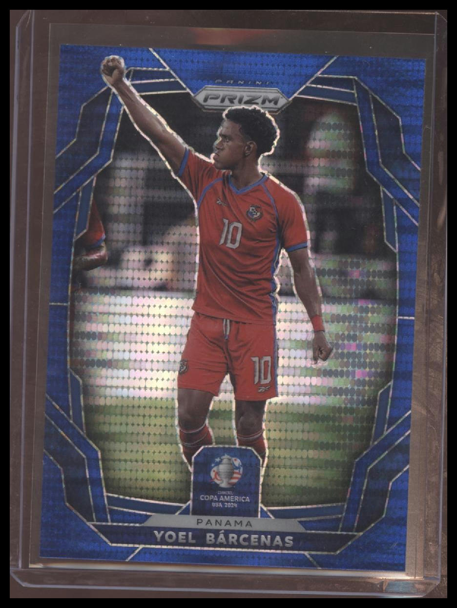 2024 Panini Prizm CONMEBOL Copa America #144 Yoel Barcenas Blue Pulsar #/75