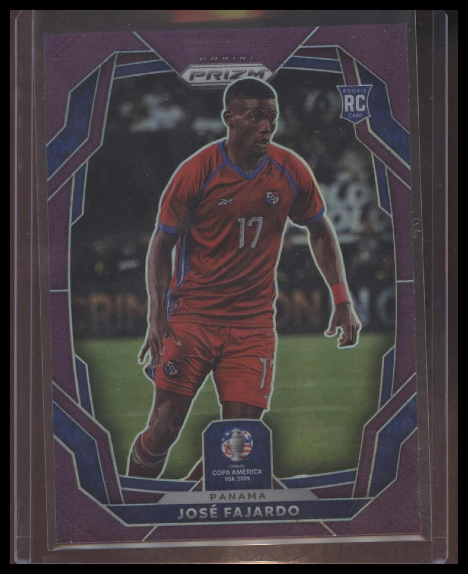2024 Panini Prizm CONMEBOL Copa America #142 Jose Fajardo Purple Pulsar #/49