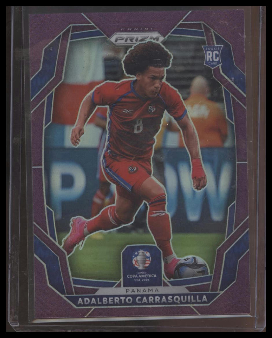 2024 Panini Prizm CONMEBOL Copa America #145 Adalberto Carrasquilla Purple #/49