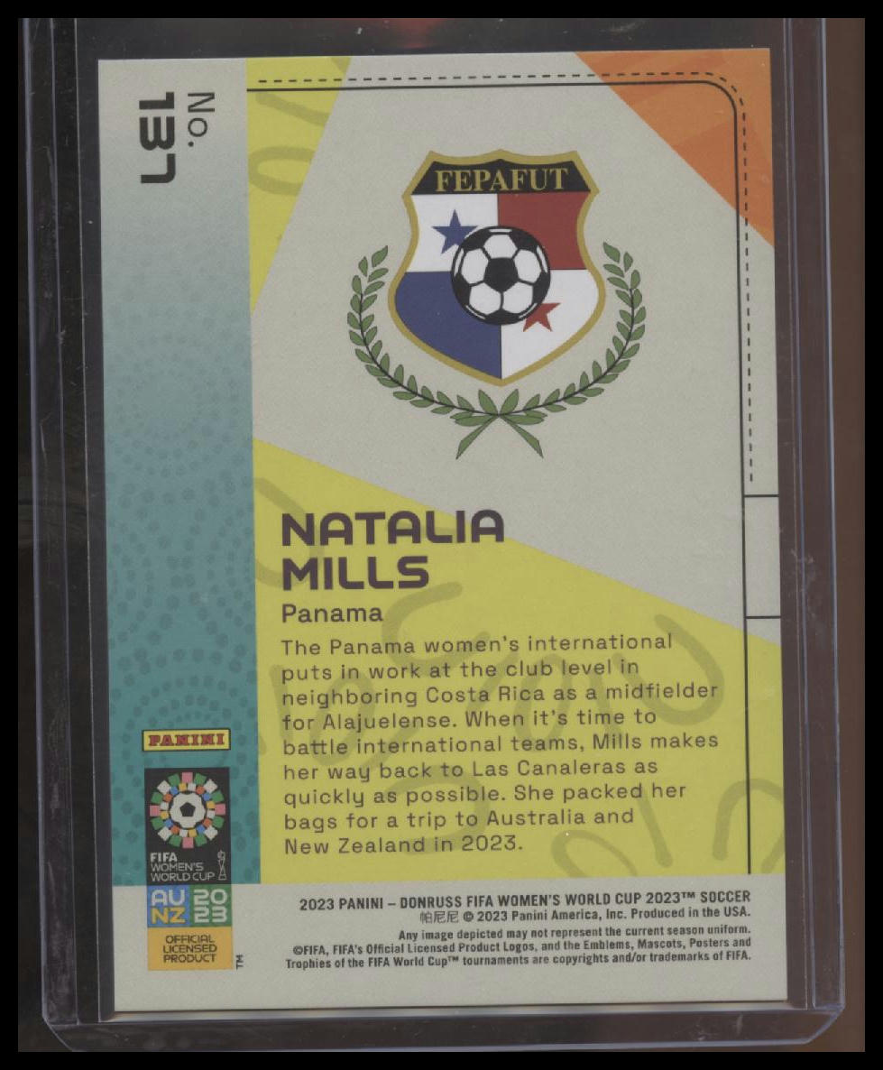 2023 Donruss FIFA Women's World Cup #137 Natalia Mills Blue #/99