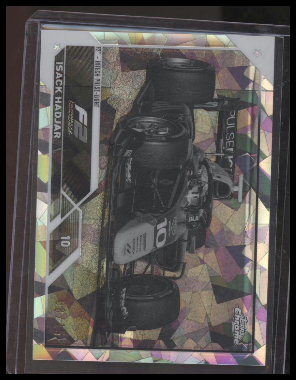 2023 Topps Chrome Sapphire Edition Formula 1 #129 Isack Hadjar Black White #/15