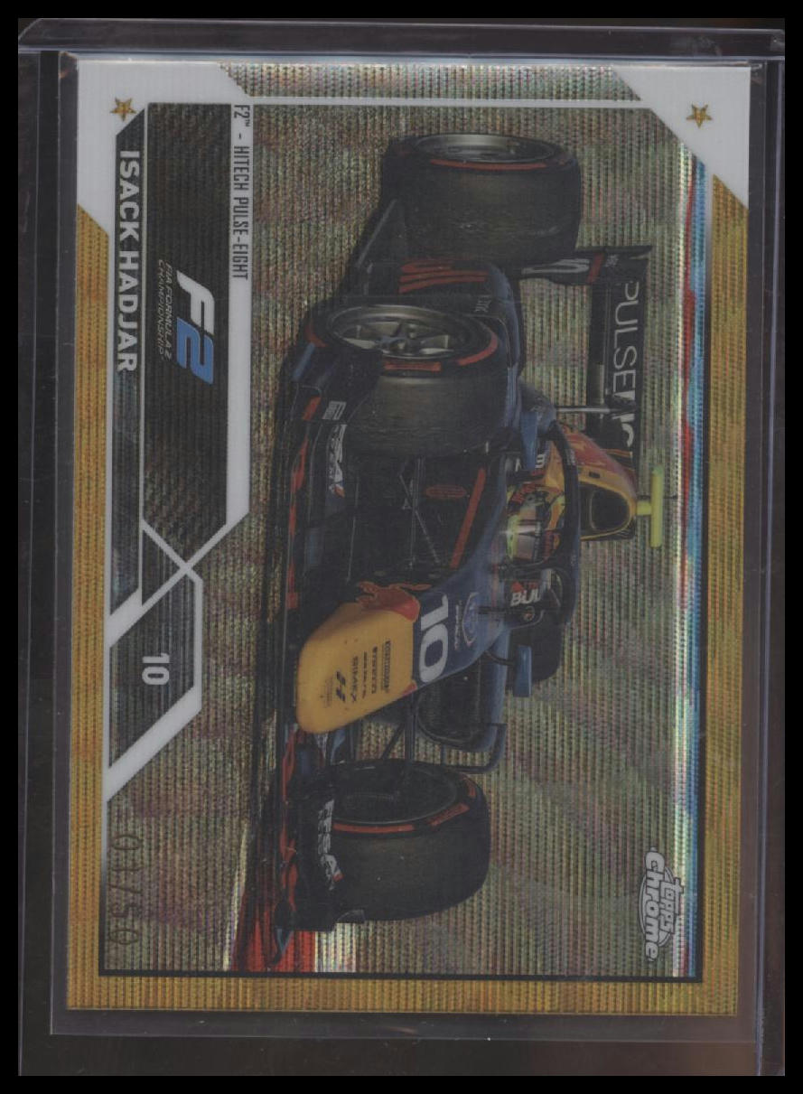 2023 Topps Chrome Formula 1 #129 Isack Hadjar Gold Refractor #/50