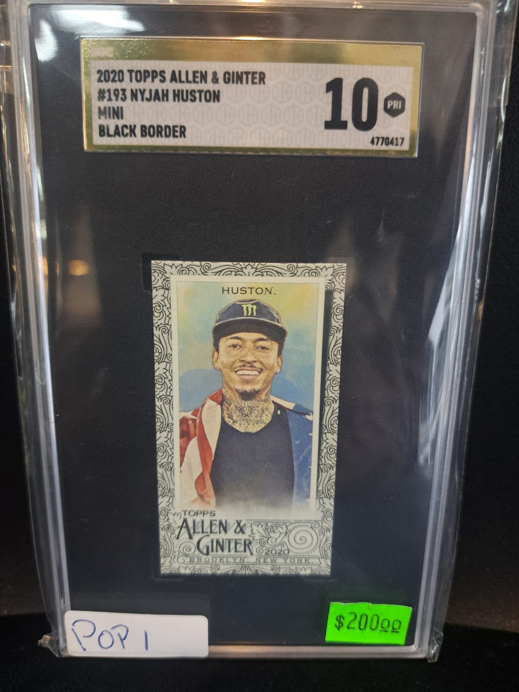 Nyjah Huston SGC 10 gold Toops 2020