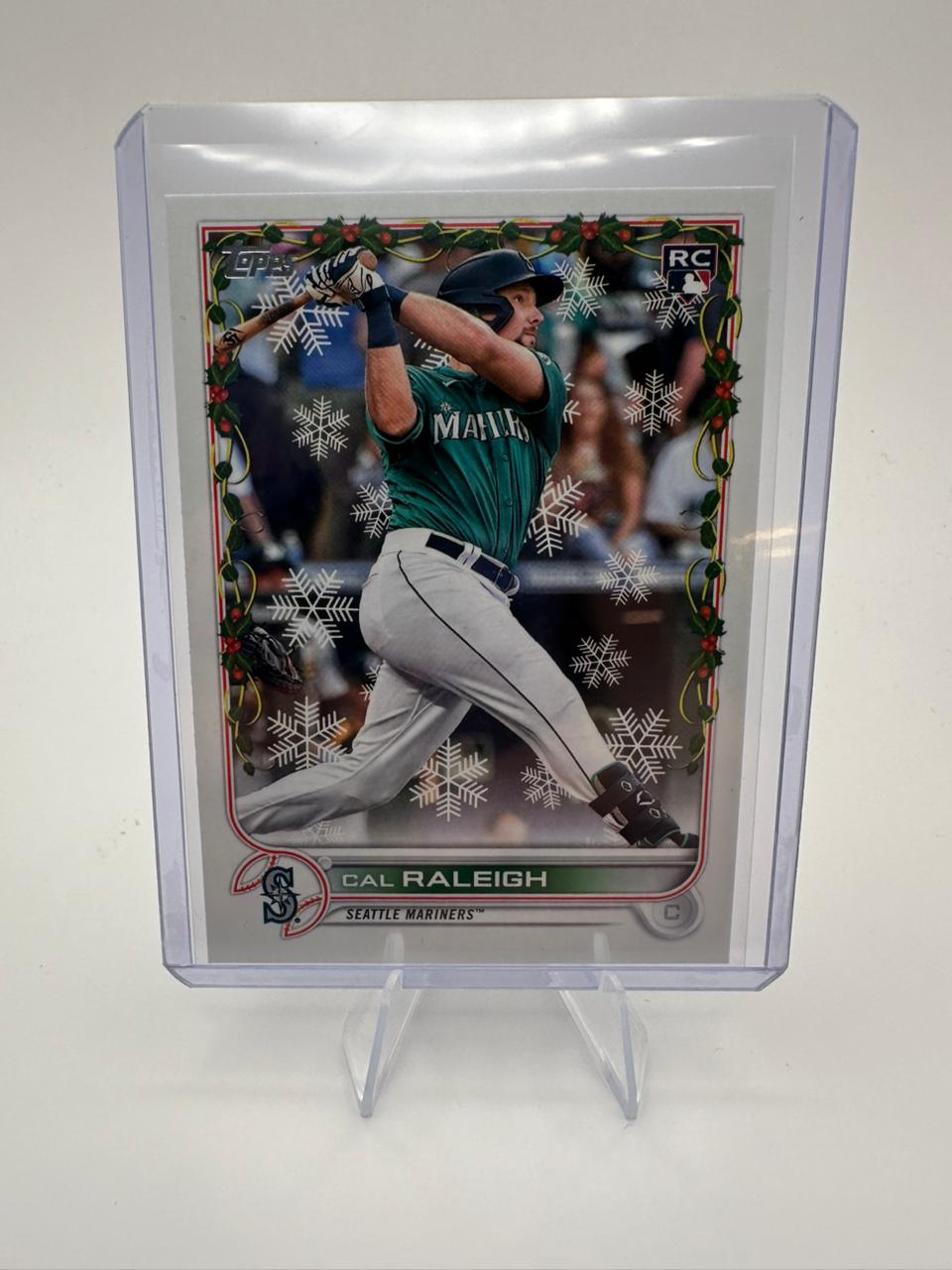 Cal Raleigh No. HW175 - Rookie Holiday - Topps 2022