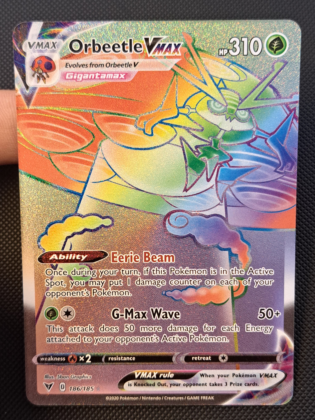 Orbeetle VMAX (Secret) - SWSH04: Vivid Voltage 186/185