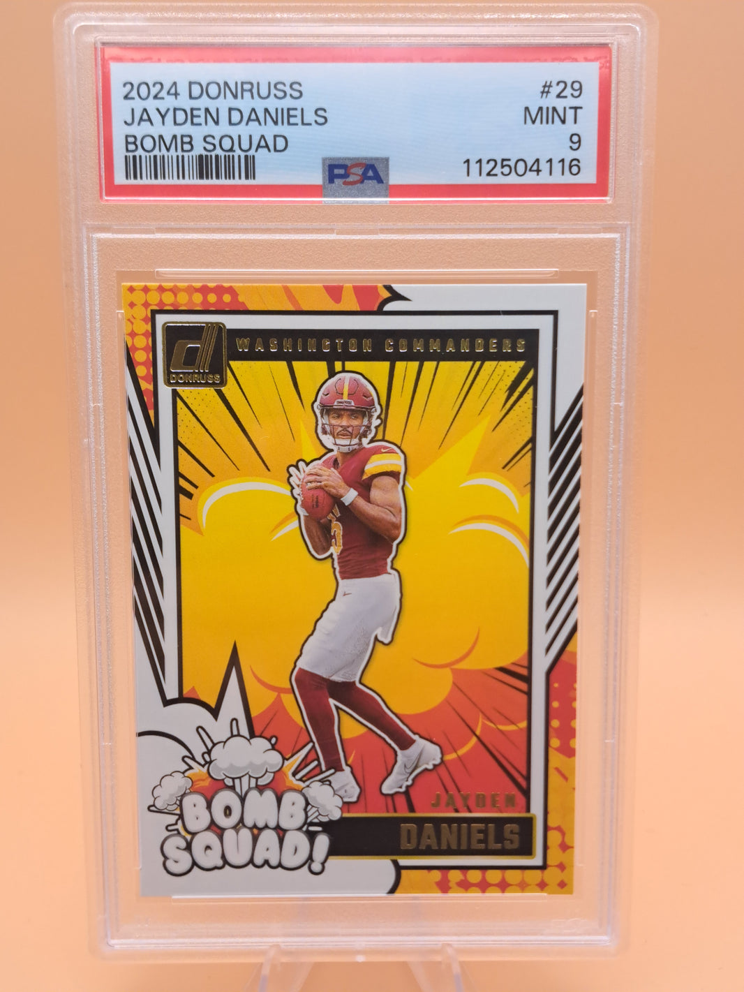 Jayden Daniels 2024 Donruss Bomb Squad ROOKIE #29 PSA 9 MINT