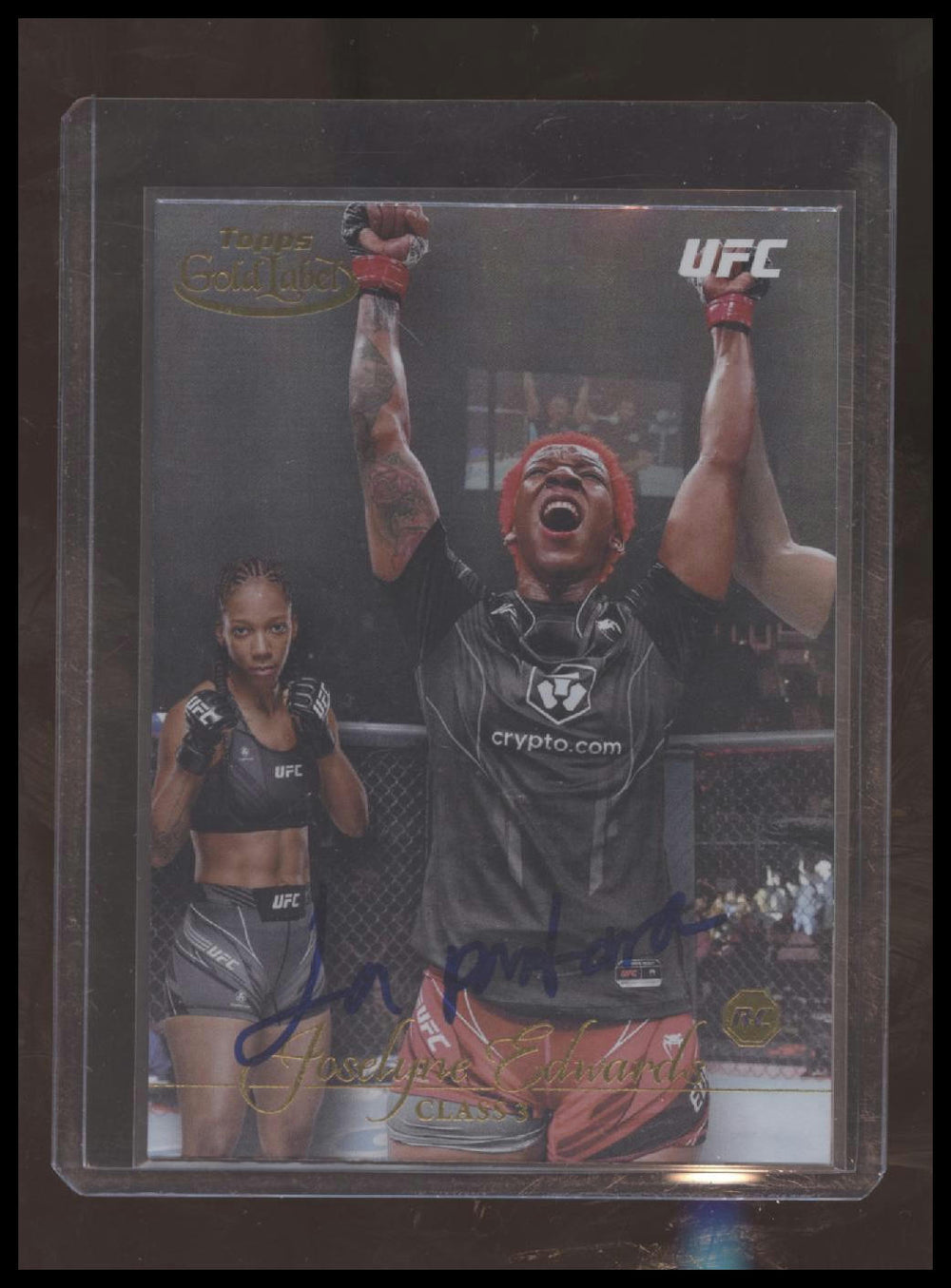 Topps Gold Label 2024 UFC Joselyne Edwards base class 2 RC Auto Beckett Auth