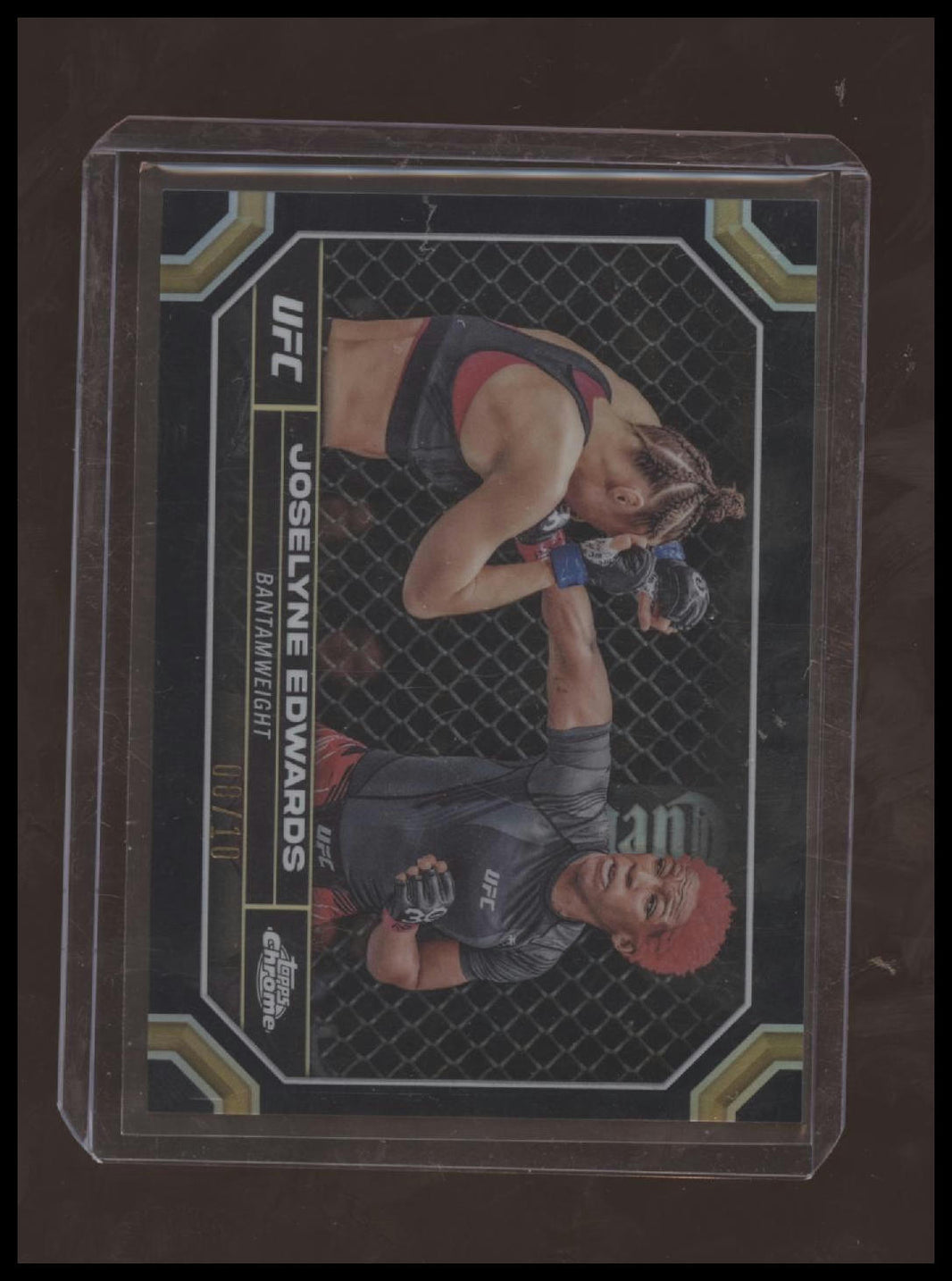 2024 Topps Chrome UFC #99 Joselyne Edwards Black Refractor #/10