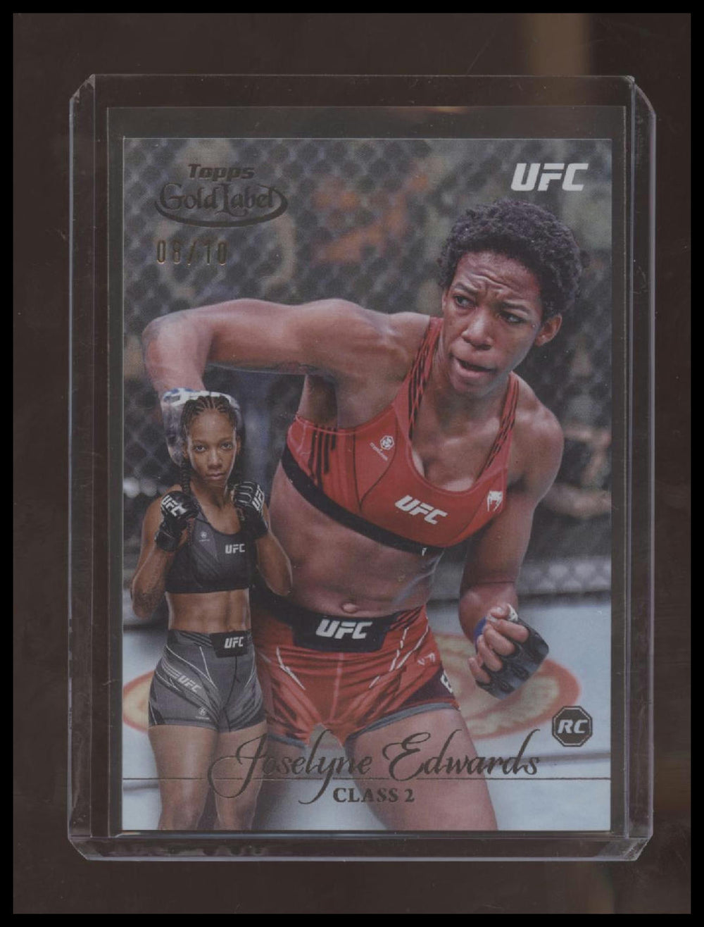 Topps Gold Label UFC 2024 Joselyne Edwards Class 2 Gold 04/10 RC