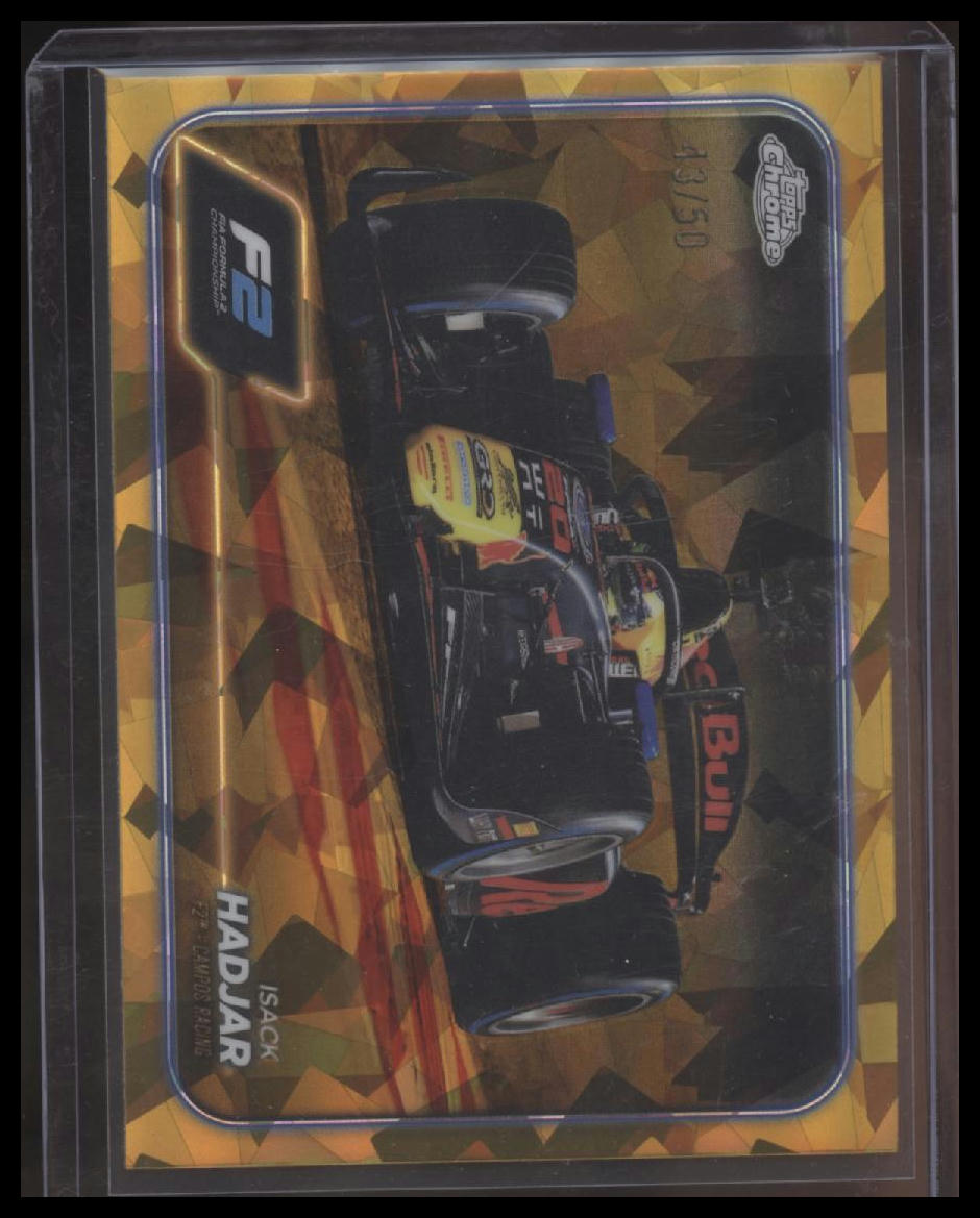 2024 Topps Chrome Sapphire Edition Formula 1 #41 Isack Hadjar Gold #/50