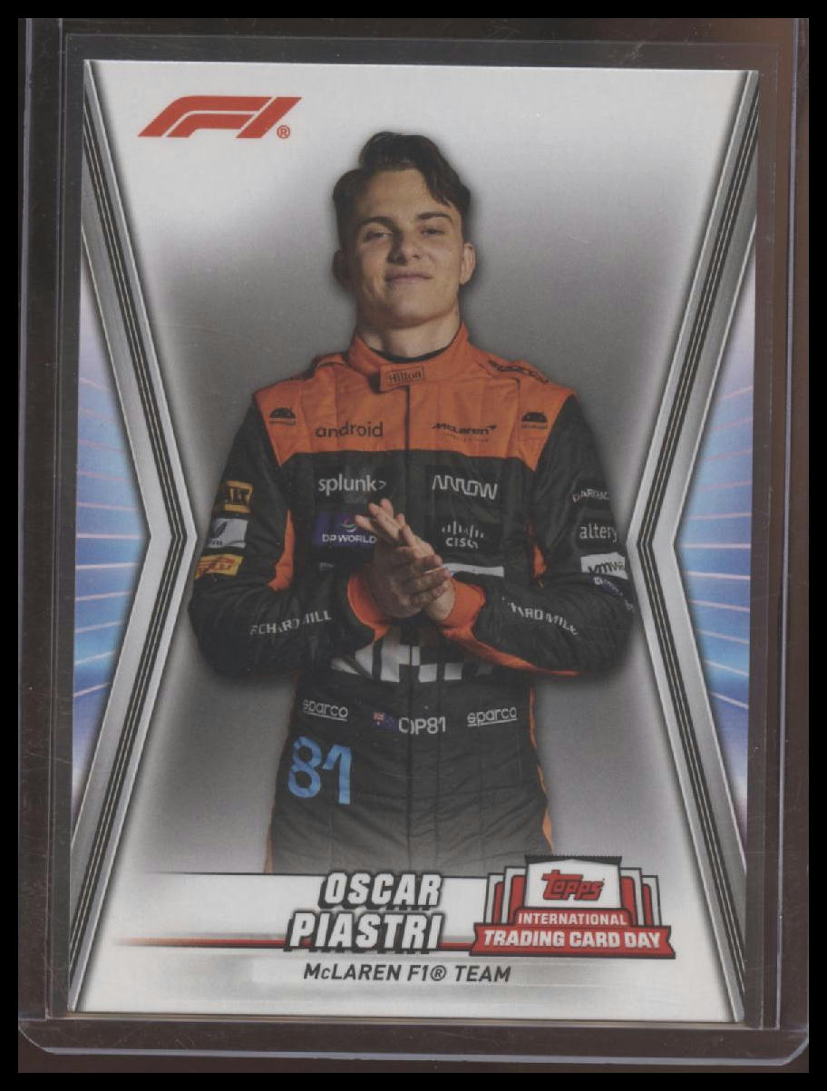 2023 Topps Formula 1 International Trading Card Day #NTCD-F3 Oscar Piastri