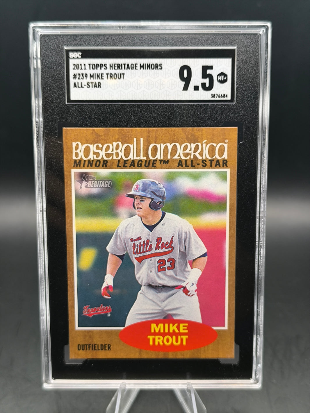 Mike Trout SGC 9.5 - Topps Heritage Minors - All star 2011