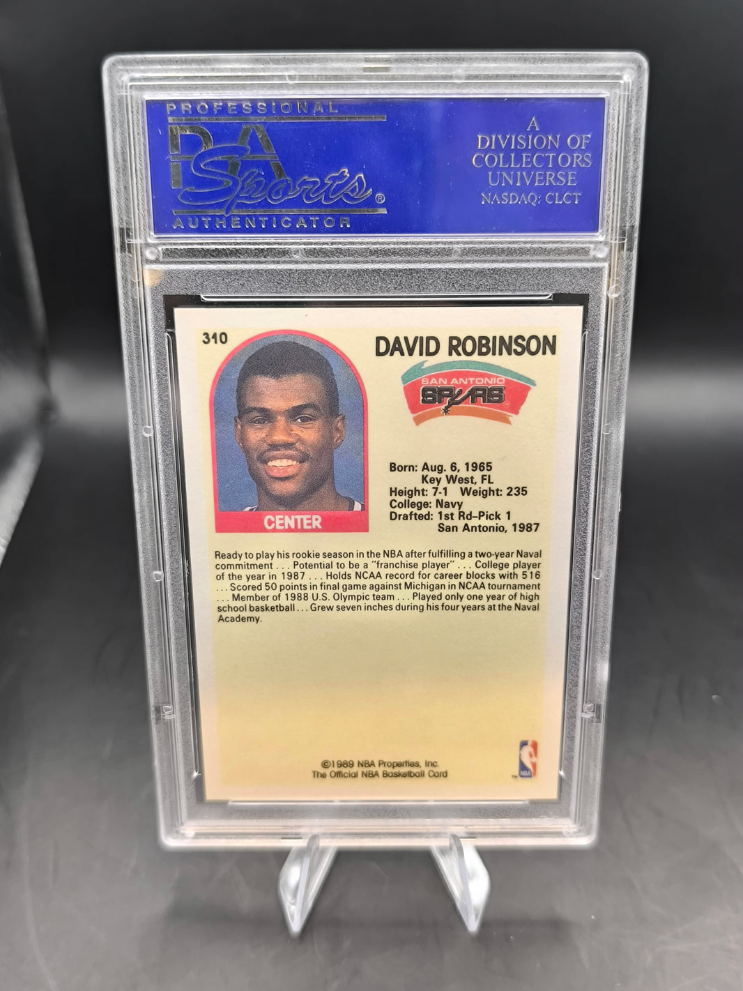 David Robinson - 1989 - hoops - Spurs