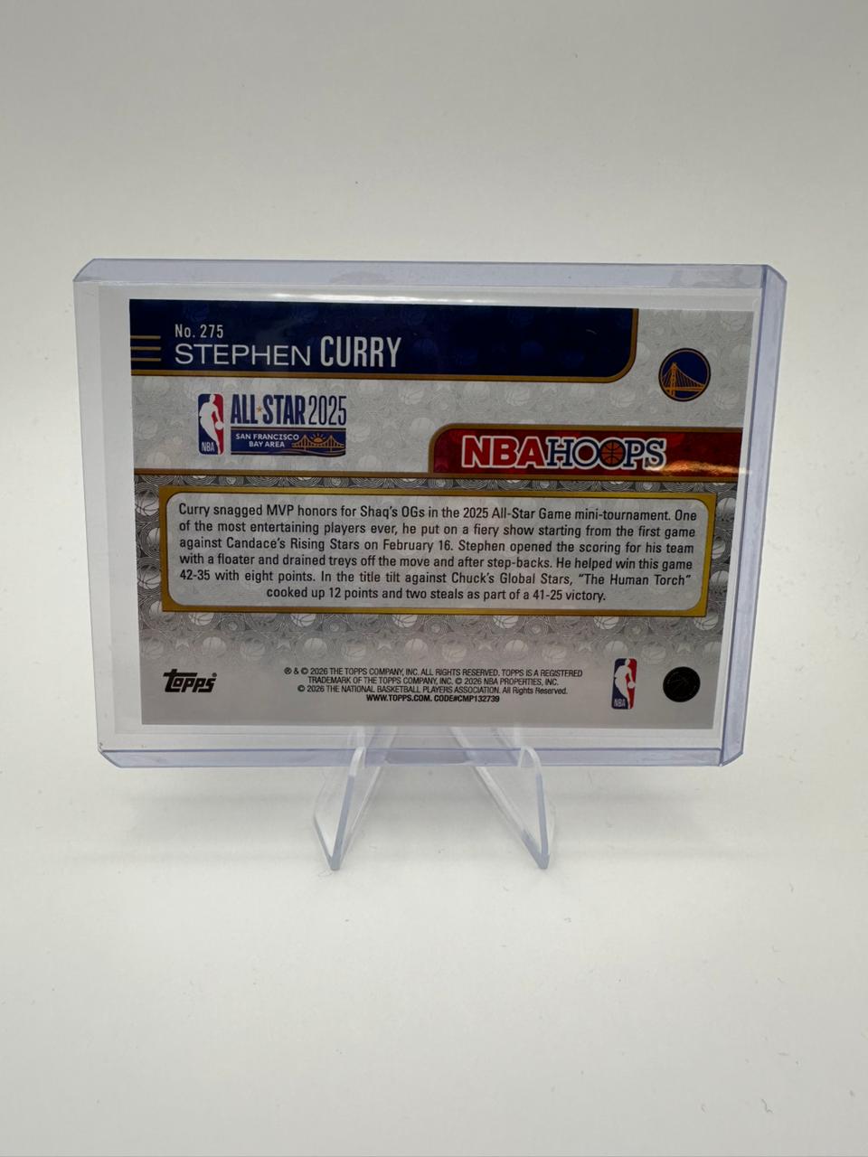 Stephen Curry No.275 - All Star 2025 - Topps NBA Hoops 2025-26