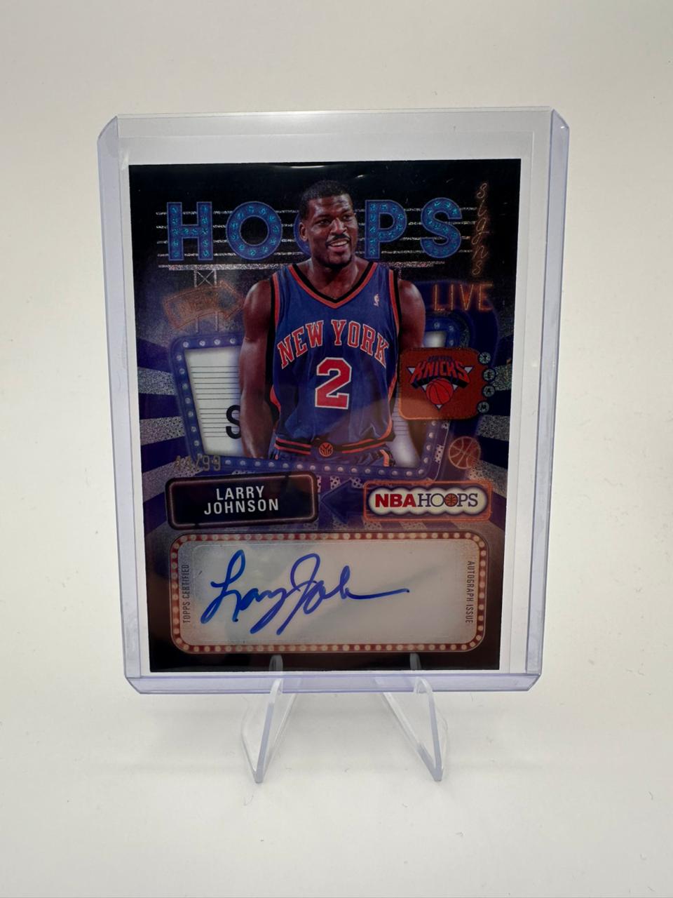 Larry Johnson No.HS-LJ - Hoops Signs - Topps NBA Hoops 2025-26
