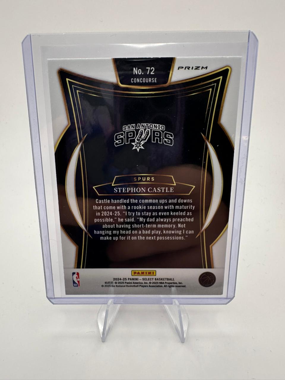 Stephon Castle No. 77 - RC Red Ice Cracked Prizm