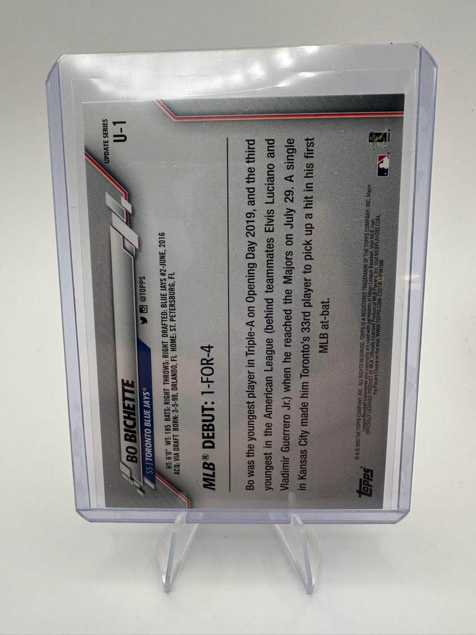 Bo Bichette - Rookie Debut - Topps MLB