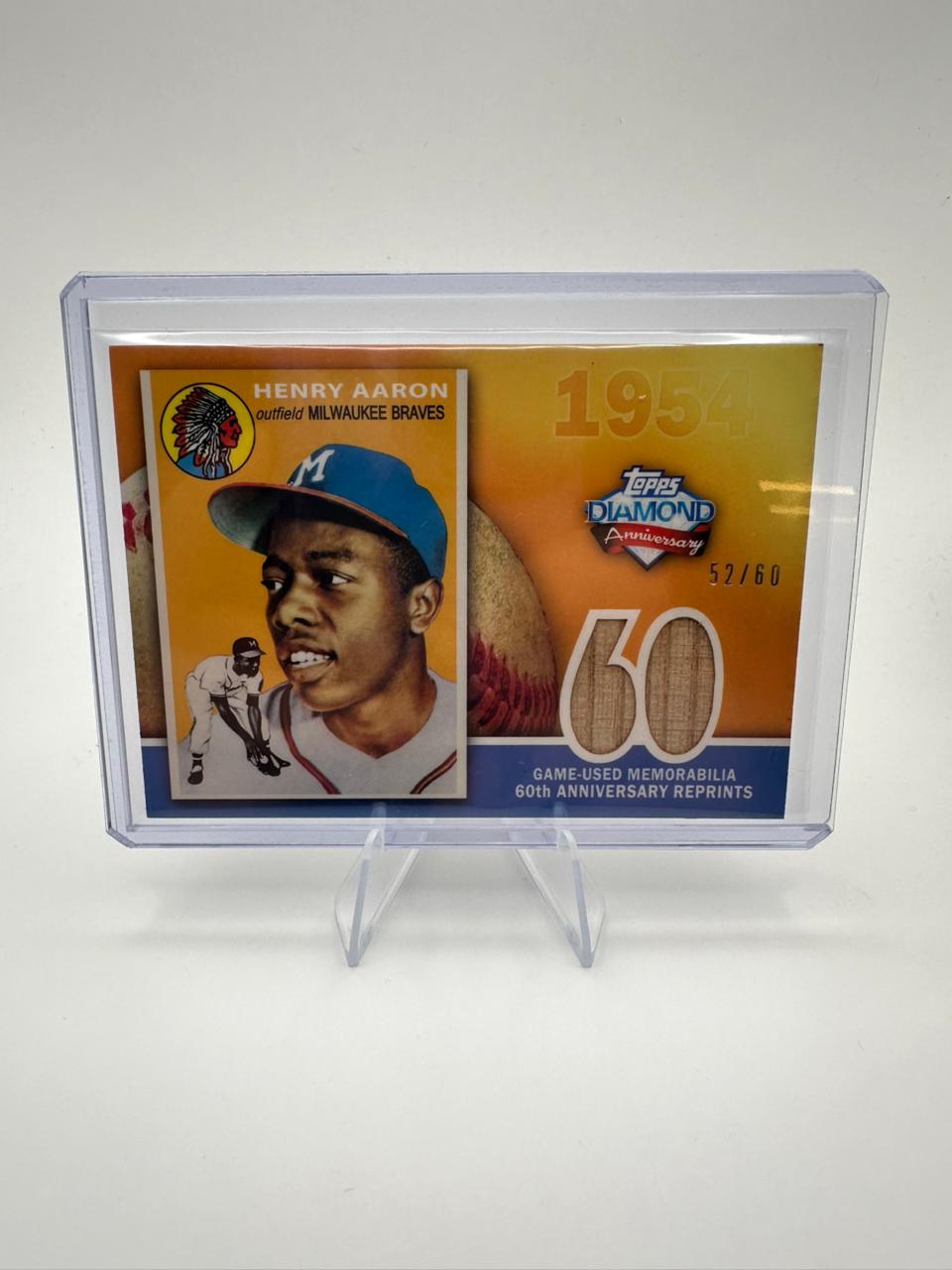 Henry Louis Aaron No. 60ARR-HA - 52/60 Game-used memorabilia