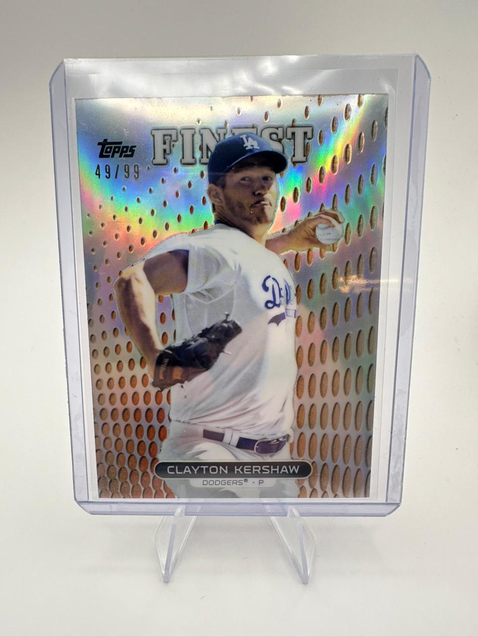 Clayton Kershaw No. 10 - 49/99 Finest Refractor - Topps 2013