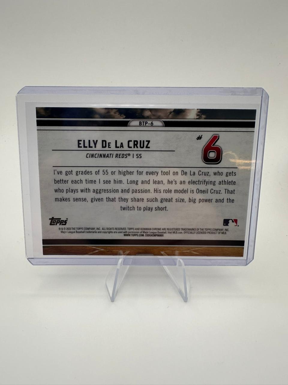 Elly De La Cruz No. BTP-6 - Bowman Scouts top 100