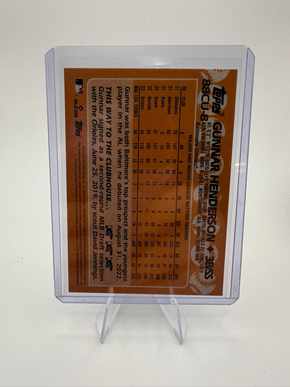 Gunnar Henderson No. 88CU-8 - RC Refractor - 35 Anniversary