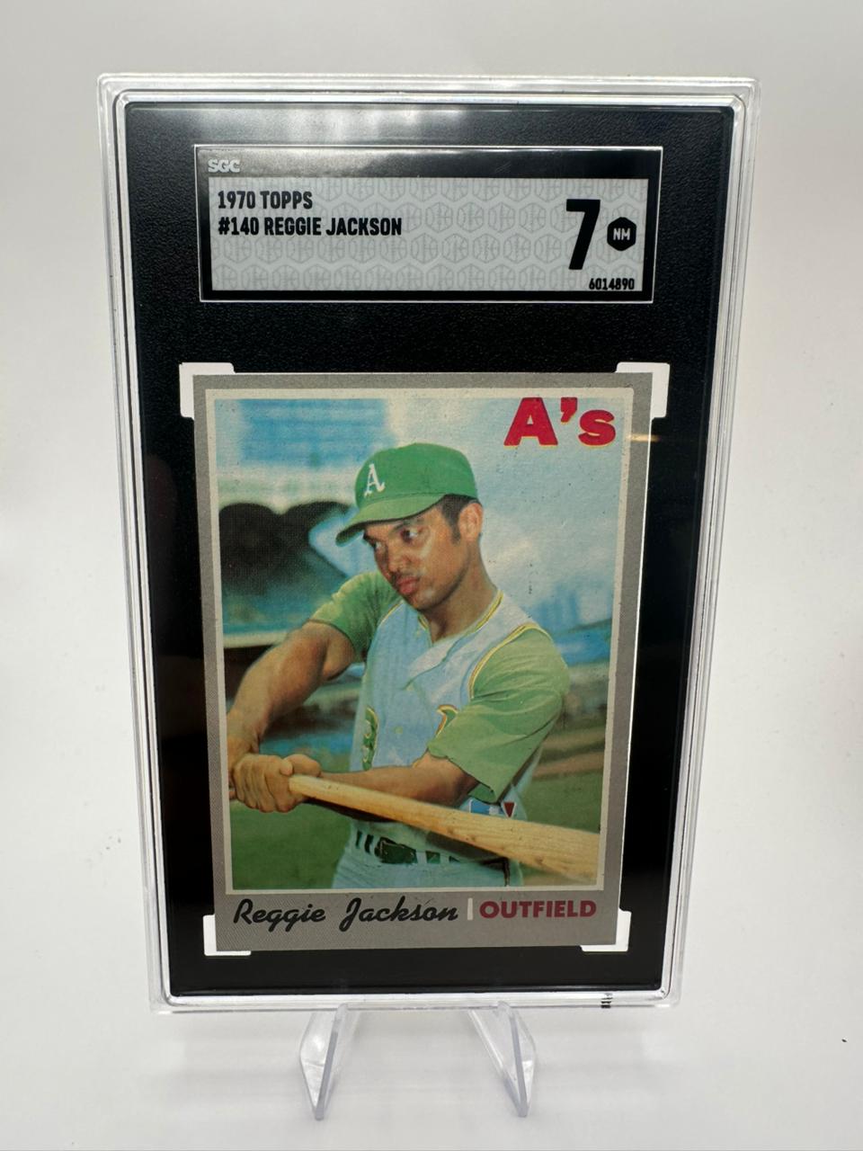 Reggie Jackson No. 140 - SGC 7 - Topps 1970