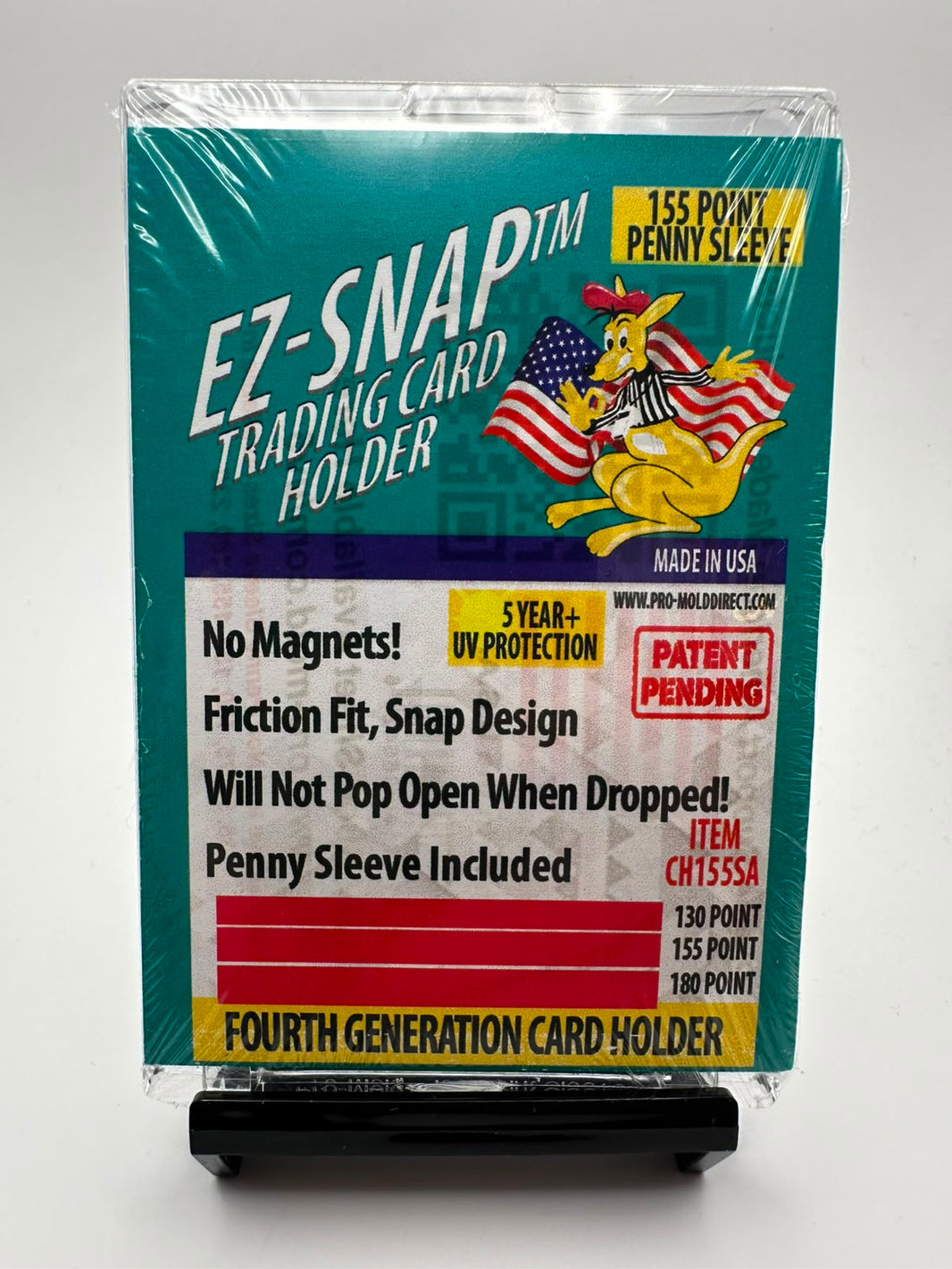 PRO-MOLD - EZ-SNAP - Acrylic card Holder 155pt - NO Magnetic with Sleeve