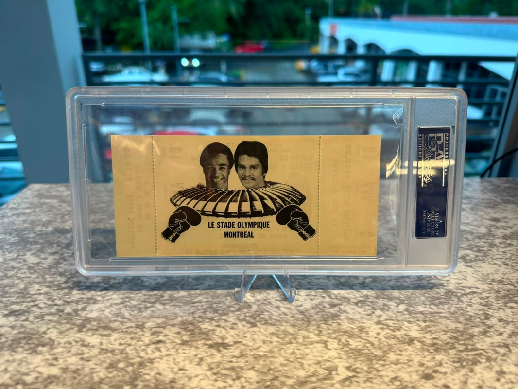 Leonard Vs Duran Ticket - PSA 8 - Boxing 1980