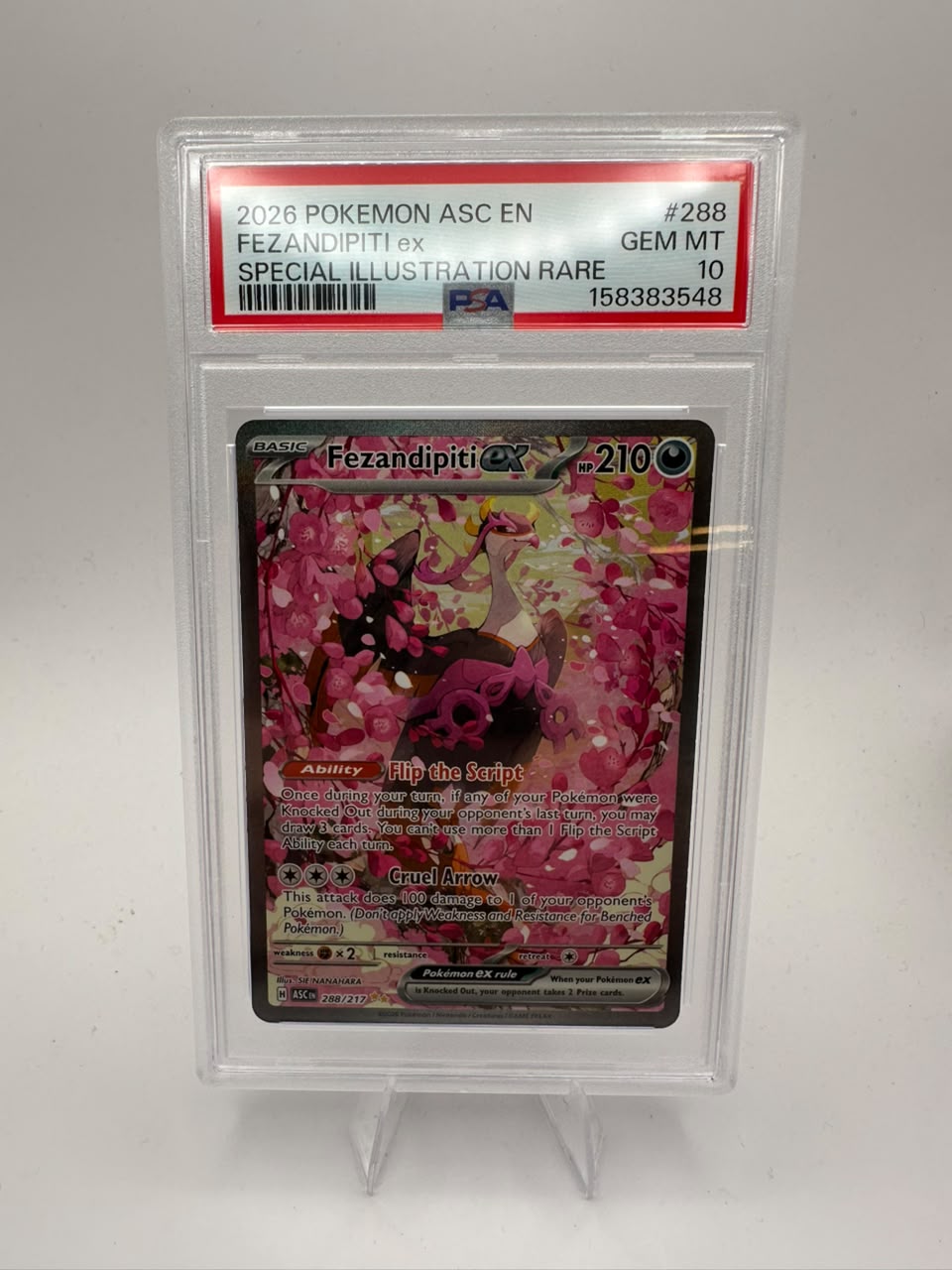 Fezandipti Ex No. 288/217 - Special Illustration Rare - PSA 10