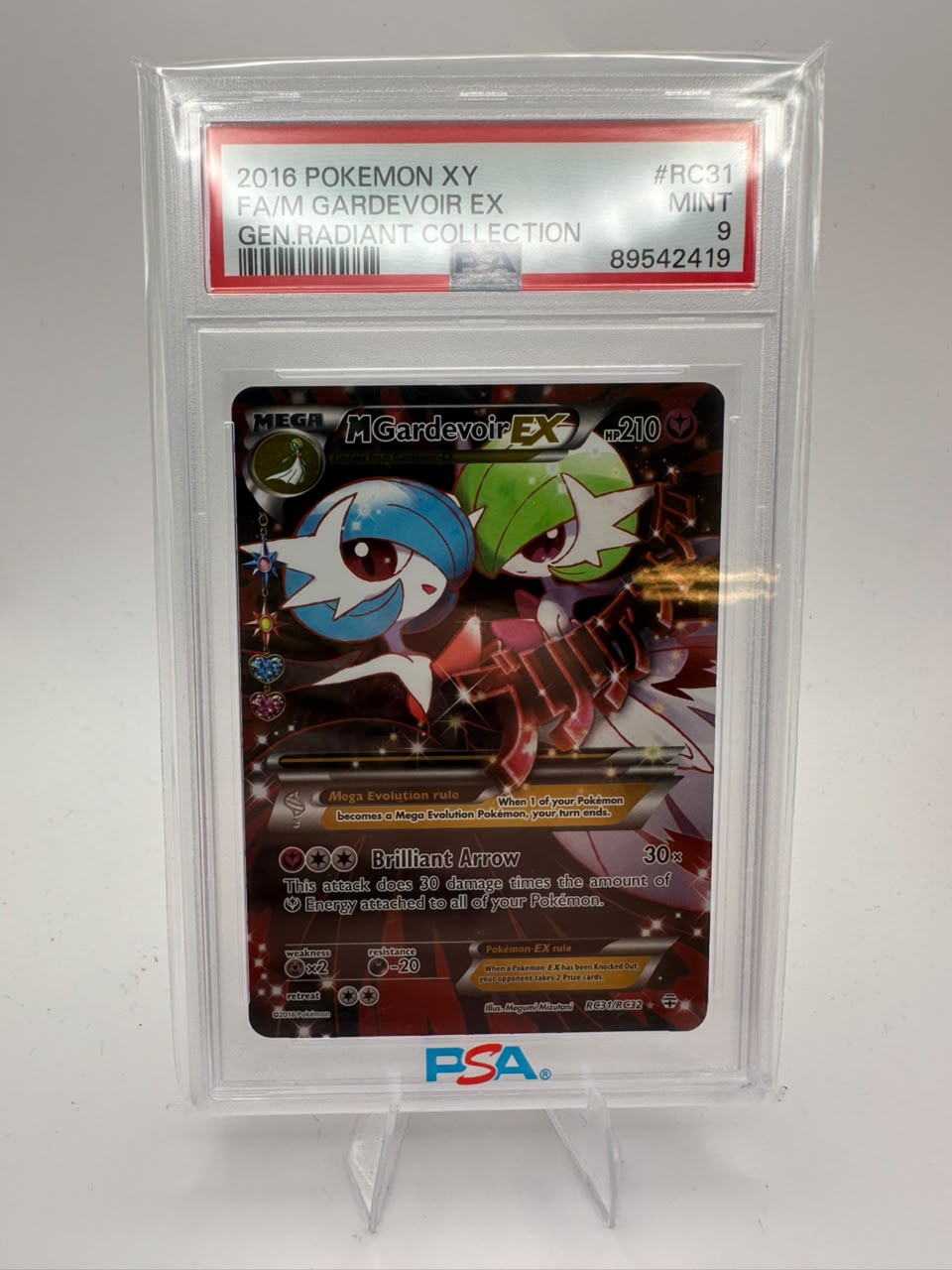 M Gardevoir EX No. RC31/RC32 - Radiant Coll. - PSA 9 - Generations 2016
